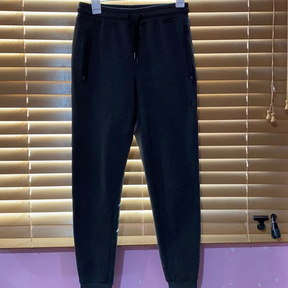 Gray jogger sweatpants